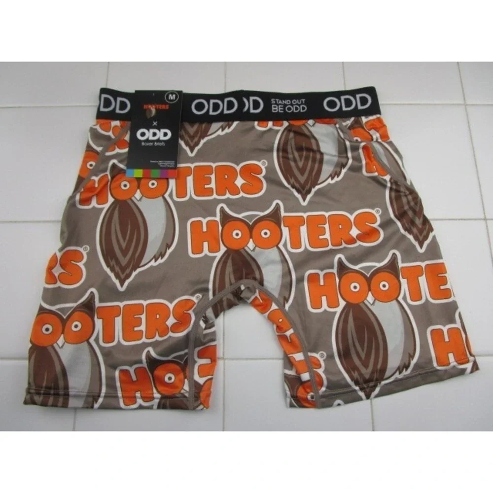 ODD Sox Hooters Owl Print Men's Size Medium Underwear Boxer Briefs